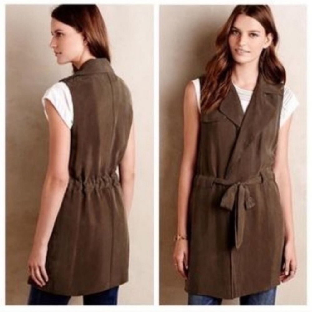 Elevenses olive tunic vest